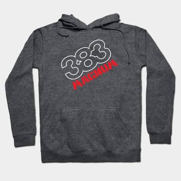 383 Magnum - Wedge Design (Reverse) Hoodie by jepegdesign